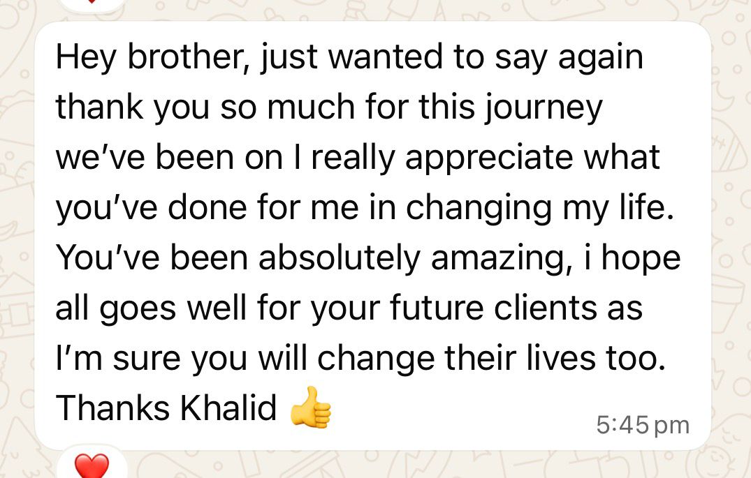 Client testimonial