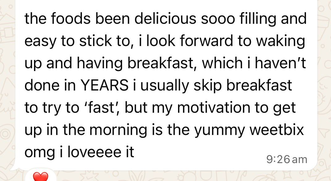 Client testimonial